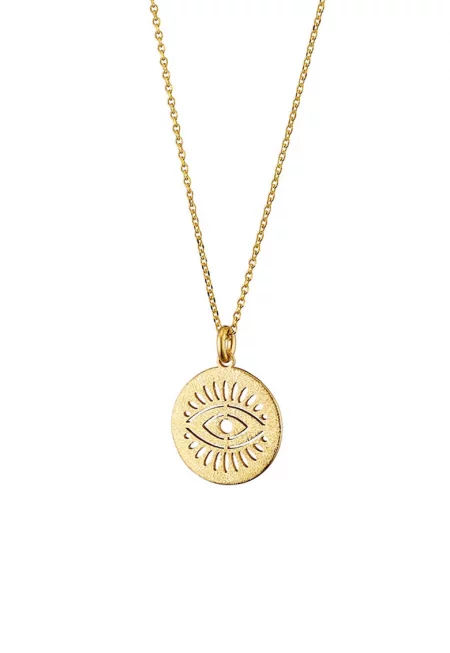 Колие с 18K злато и висулка