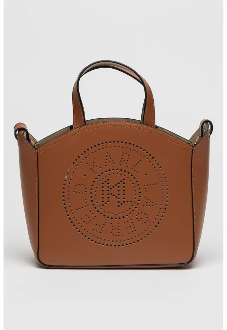Кожена чанта Tote с лого