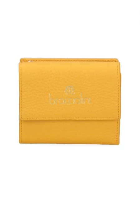 Кожено портмоне - Жълт