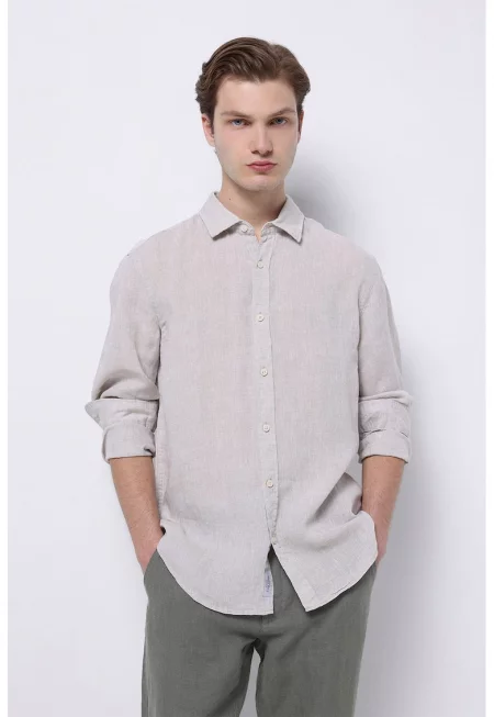 Ленена риза с яка