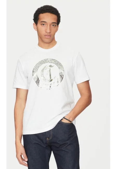 Мъжка тениска -  304865121 - Памук - Бяла - Бял