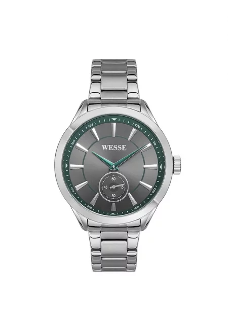 Мъжки часовник -  WWG207501 - 44мм - метална каишка - водоустойчив 5 ATM - сребрист