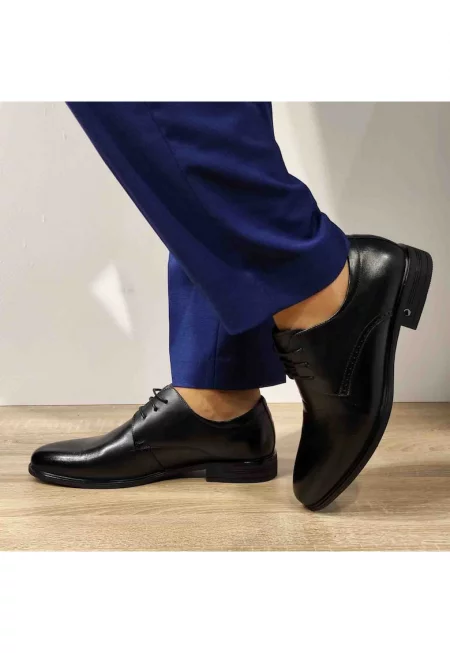 Мъжки обувки  F066-020 Елегантни - Черен - Черен