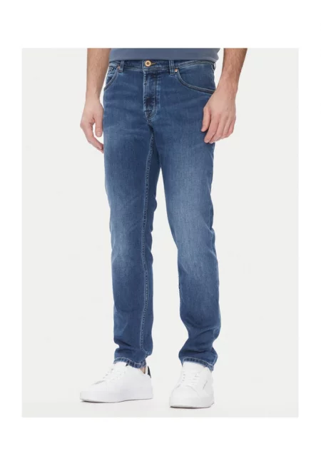 Мъжки панталон  3108D 76671C - Памук/Лиосел - Син - Син