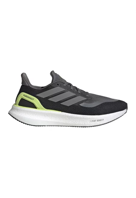 Обувки Pureboost 5 за бягане - Черен/Лайм зелено