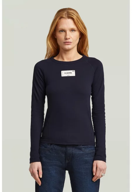 Памучна блуза с дълги ръкави