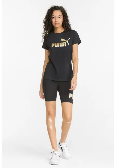 Памучна тениска Essentials+ с контрастно лого