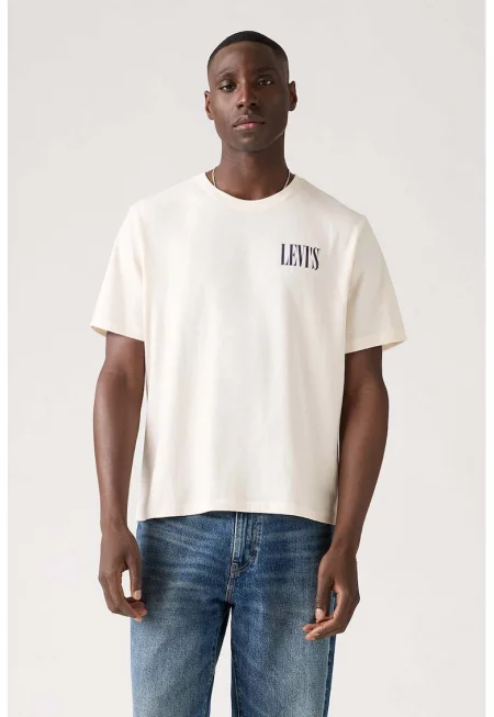 Памучна тениска със свободна кройка