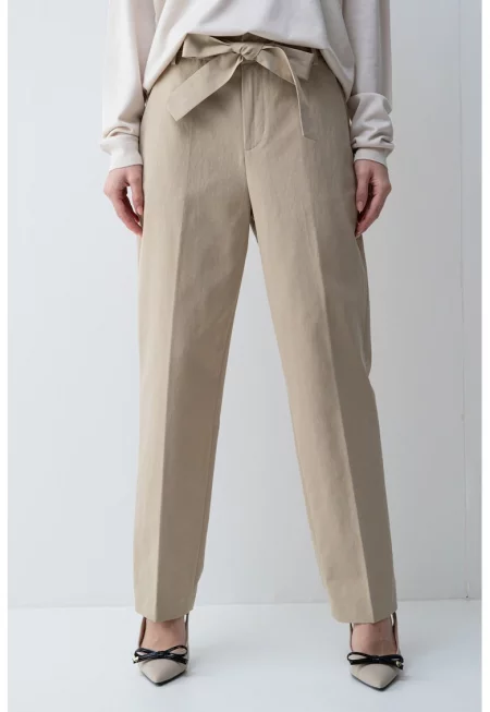 Панталон Mom Fit с лиосел - Камел