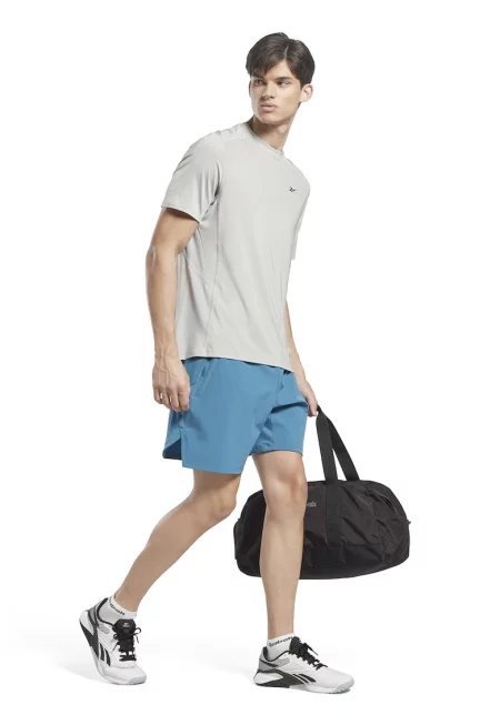 Прав фитнес панталон с джобове с цип - Син