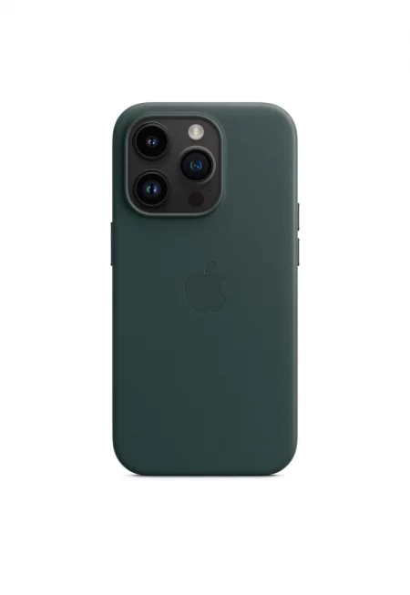 Предпазен калъф  Leather Case with MagSafe за iPhone 14 Pro - Forest Green