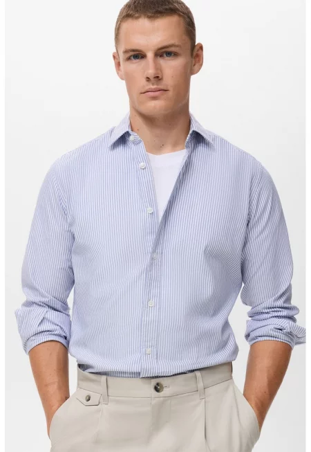 Раирана памучна риза