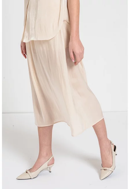 Разкроена пола с набирания - Крем