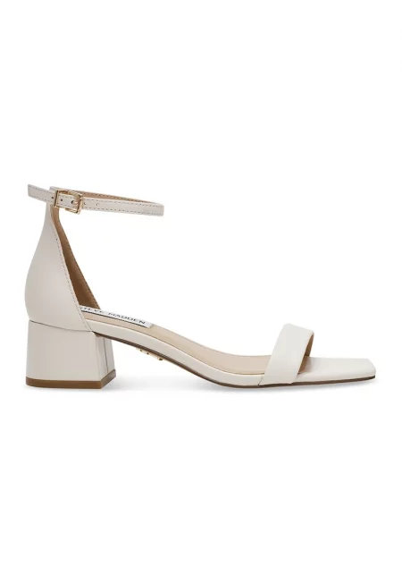 Сандали с масивен ток - Слонова кост