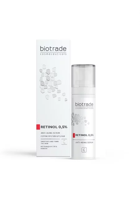 серум за лице против бръчки с ретинол 0.5% 30 мл
