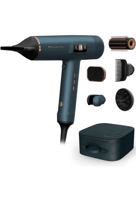 Сешоар  Maestria For You HY9430EO - 1800W - Автоматично регулиране според типа коса - Множество приставки за персонализиран стайлинг - Черен