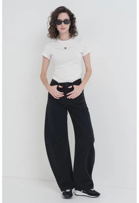 Слим памучна тениска