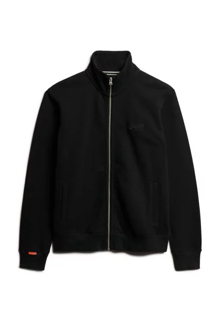 Суитшърт Essential с цип и бродирано лого - Черен