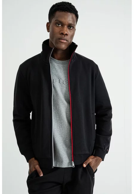 Суитшърт с памук с цип