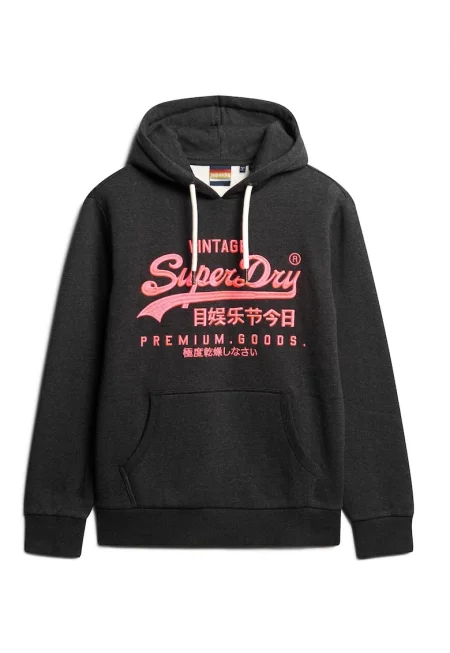 SUPERDRY - Худи с лого и джоб кенгуру