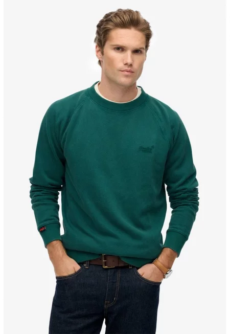 SUPERDRY - Суитшърт Essential с релеф и ръкави реглан