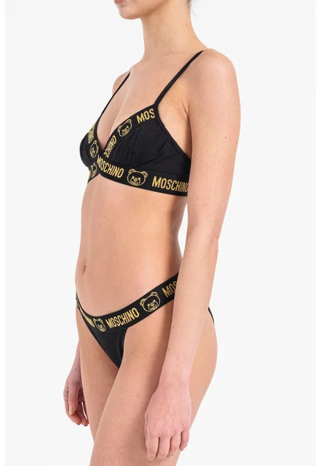 Сутиен и бикини с лого - 2 части