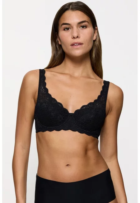 Сутиен с подплънки  AMOURETTE WHP Розов - Черен/Прозрачен