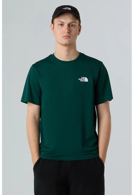 Тениска с памук с овално деколте