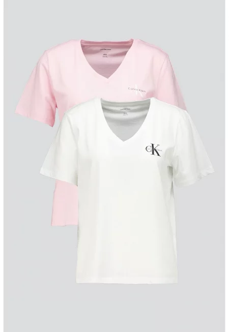 Тениска с шпиц и лого - 2 броя