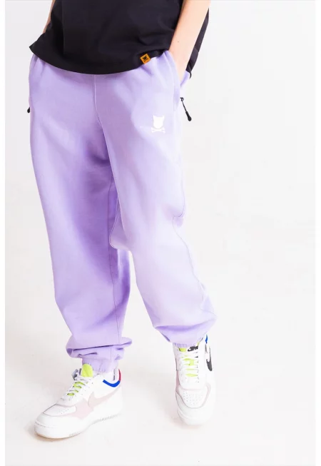 Унисекс спортен панталон Capital с връзка - Лилав