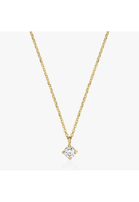 Златно колие Timeless - Диамант 0.1 CT