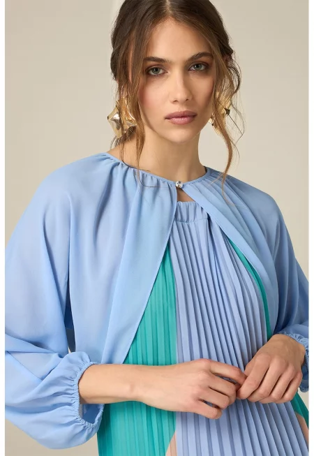 Болеро с бухнали ръкави - Лавандула