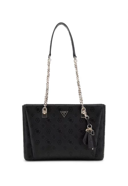 Чанта за рамо от еко кожа и презрамка тип верижка