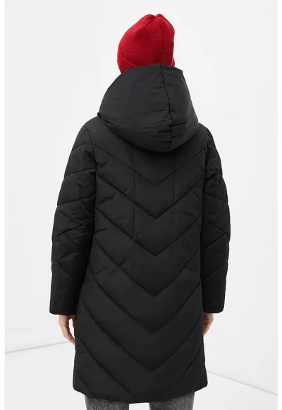 Дълго подплатено зимно яке с качулка