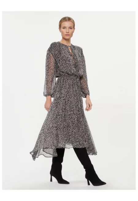 Дамска ежедневна рокля -  303438777 - Полиестер - Черен