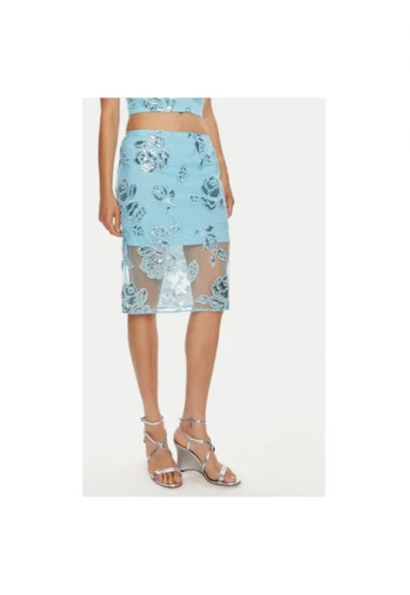 Дамска пола -  304471346 - Рециклиран полиестер - - Син