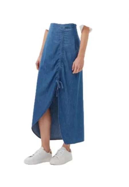 Дамска пола  памучна - синя