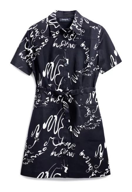 Дамска риза  25SWVW38 - Черна - Черен