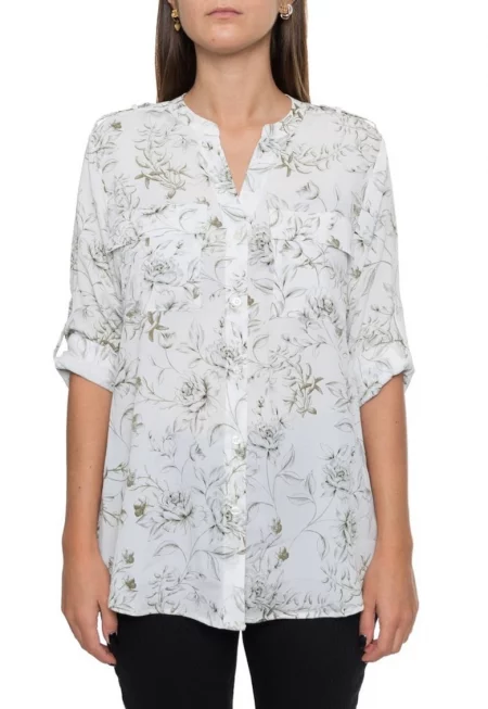 дамска риза M0BA9547 - Бял