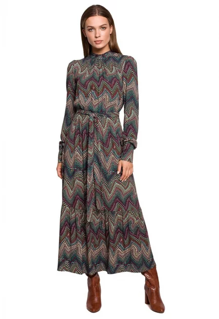 Дамска рокля Edvige - Кафява