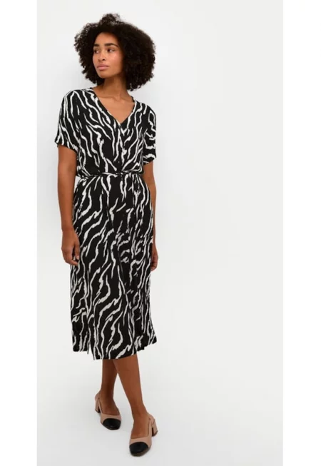 Дамска рокля - кафе - 303582111 - Черна - Вискоза - Черен