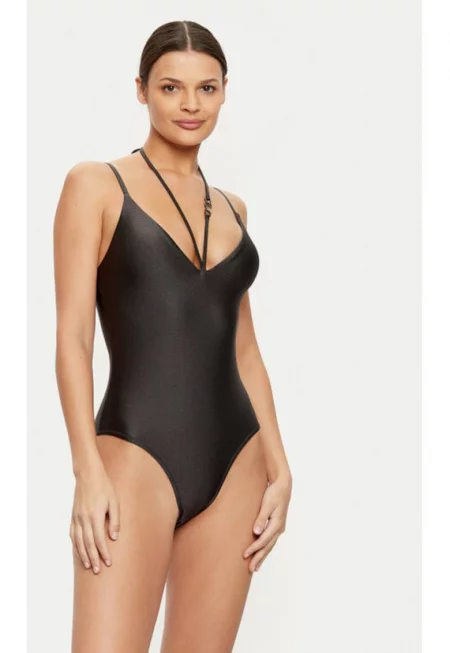 Дамски бански костюм -  304579967 - Полиамид - Сив - Сив