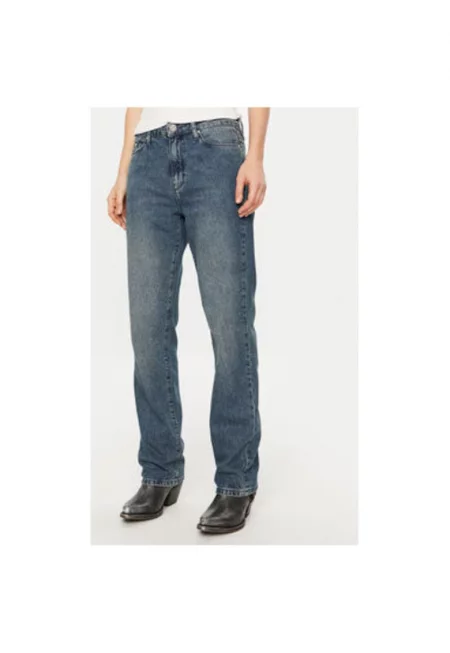 Дамски дънки -  304577680 - Органичен памук - Син - Син