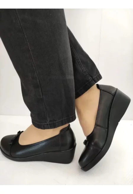 Дамски ежедневни обувки  60018A 01-N - Черно