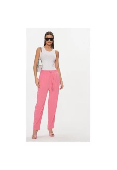 Дамски панталон -  303694777 - Полиестер - Розов - Розово