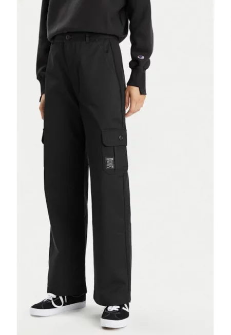 Дамски панталон -  90813 - Полиестер - Черен - Черен