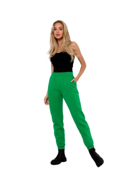 Дамски спортен панталон - Made of Emotion - Mazwi - светло зелен