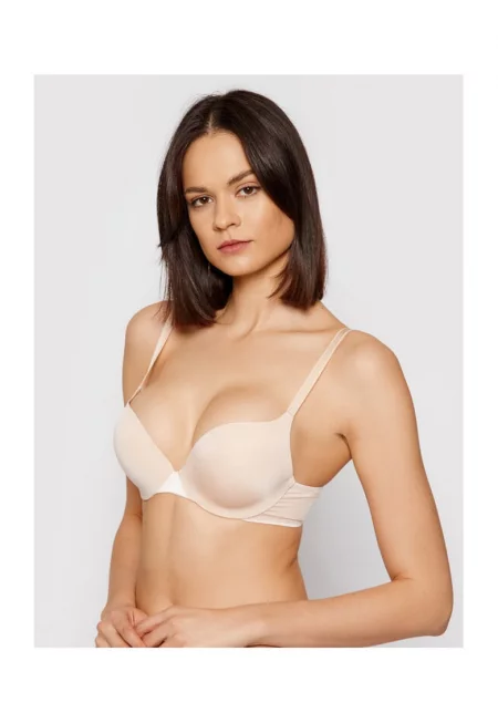 Дамски сутиен -  208564502 - Полиамид/Еластан - Бежов - Бежов