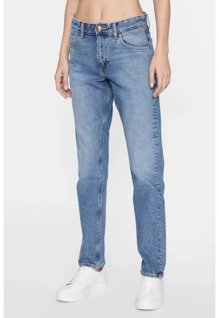 Дамски тесни дънки  112341337 - Син