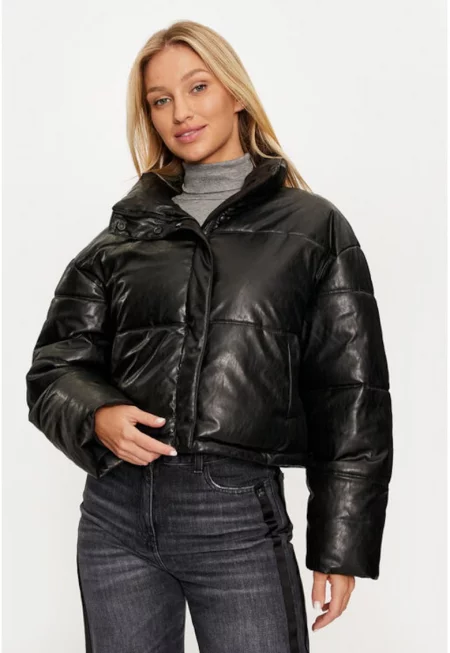 Дамско яке -  304397189 - Полиестер - Черно - Черен